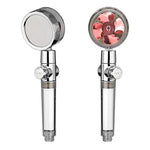 Pommeau de douche à pression réglable rouge