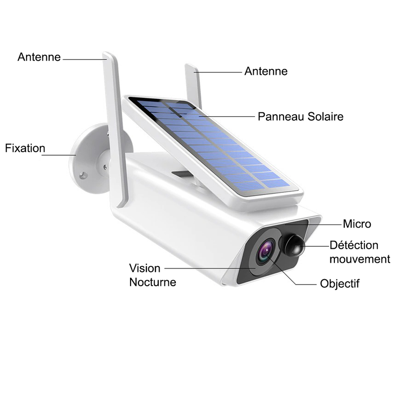 Caméra de surveillance solaire - SOLAR M1