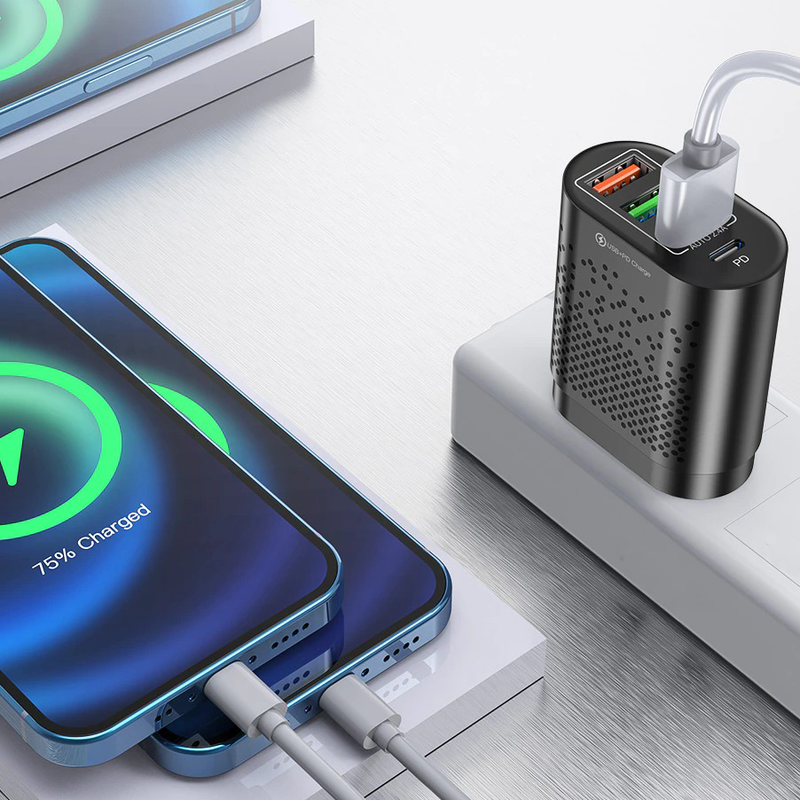Chargeur Rapide 3.0 USB/USB-C - ANSEIP 48W DP