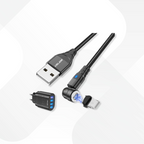 Chargeur ULTRA RAPIDE 3.0 + câble USB magnétique rotatif