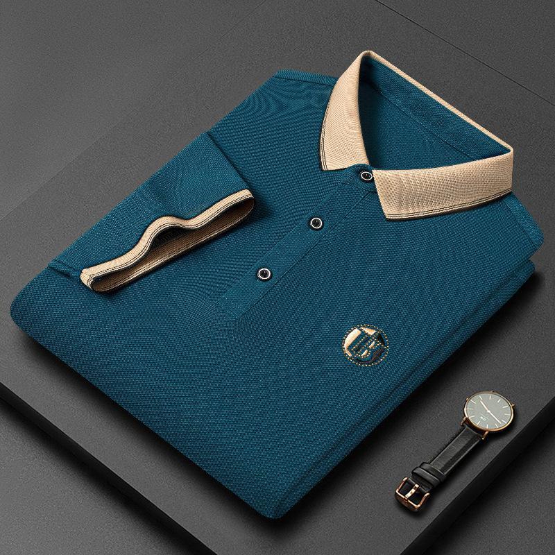 Italian Polo Shirt with Embroidered Logo - Men