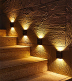 Lot de 4 appliques murales solaire