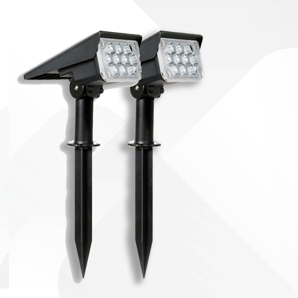 2 Projecteurs LED solaire - HZZ-5a