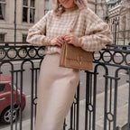 pull-col-rond-motif-pied-de-poule