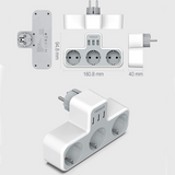 Multiprise USB avec 3 prises et 3 ports USB - Thunderbolt 3.3