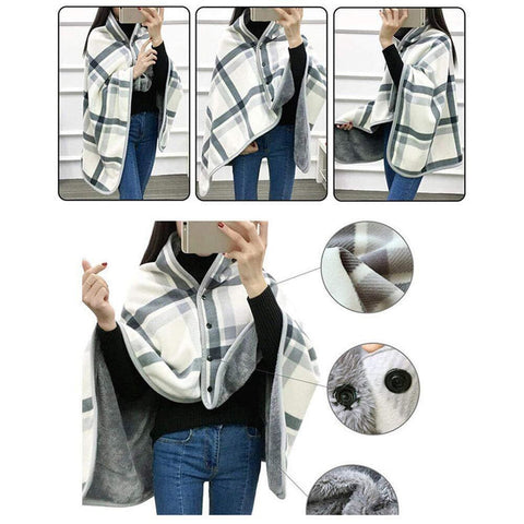 Plaid couverture poncho