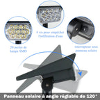2 Projecteurs LED solaire - HZZ-5a