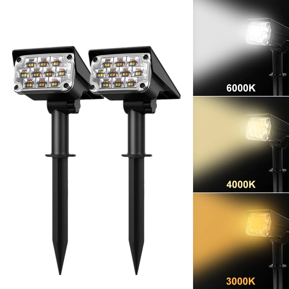 2 Projecteurs LED solaire - HZZ-5a