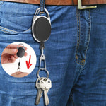 4 x Porte-clés rétractable anti-perte anti-vol