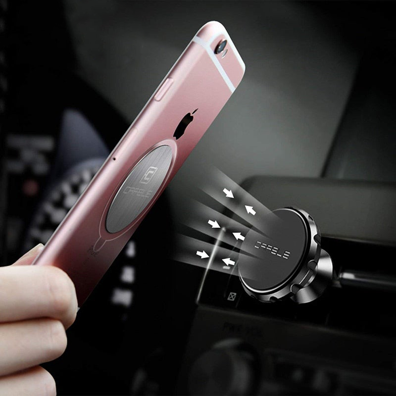 Support magnétique rotatif pour smartphone