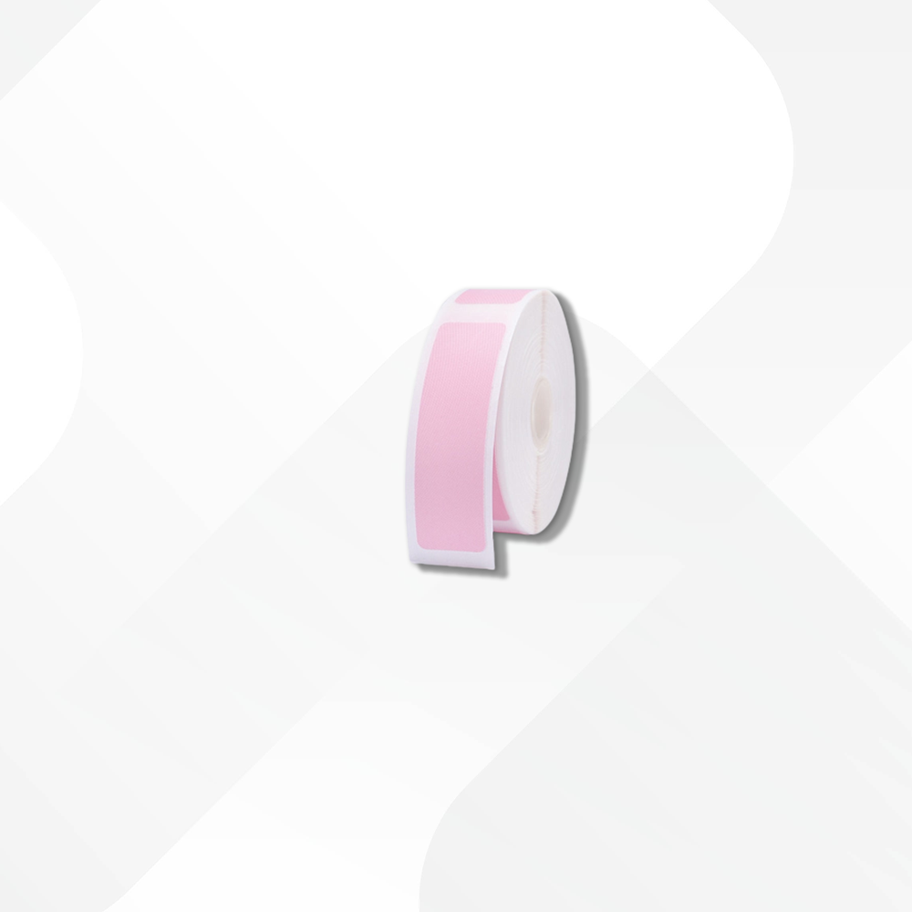 Rouleau d'étiquettes adhésives thermiques Rose