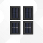 Lot de 4 appliques murales solaire