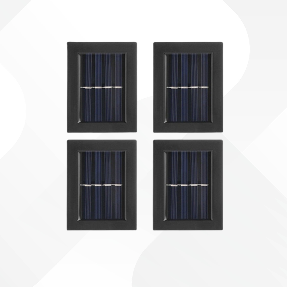 Lot de 4 appliques murales solaire