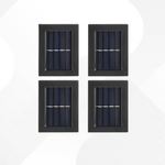 Lot de 4 appliques murales solaire