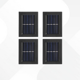 Lot de 4 appliques murales solaire