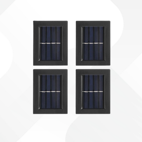 Lot de 4 appliques murales solaire
