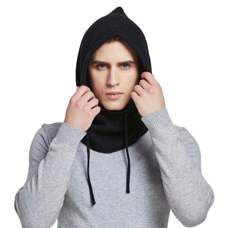 Joël - Cagoule d'hiver en laine mixte